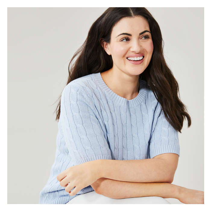 Women+ Cable Knit Pullover